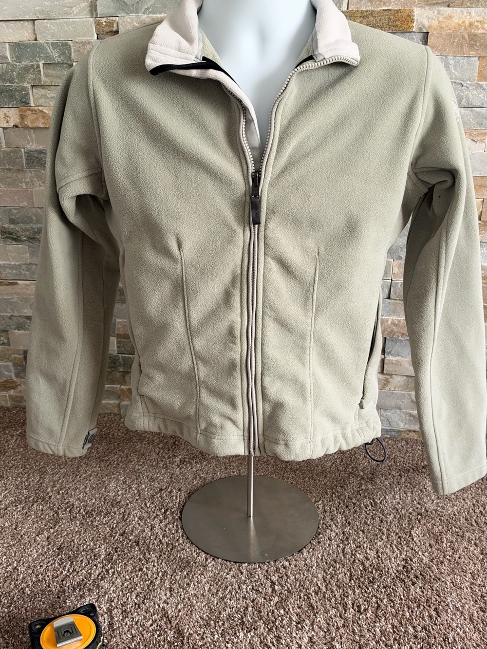 Nike Light Olive Green Fleece Jacket